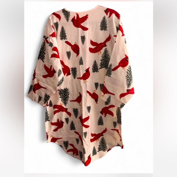 Hatley Cream Nightgown with Red and Green Print - Picture 5 of 5